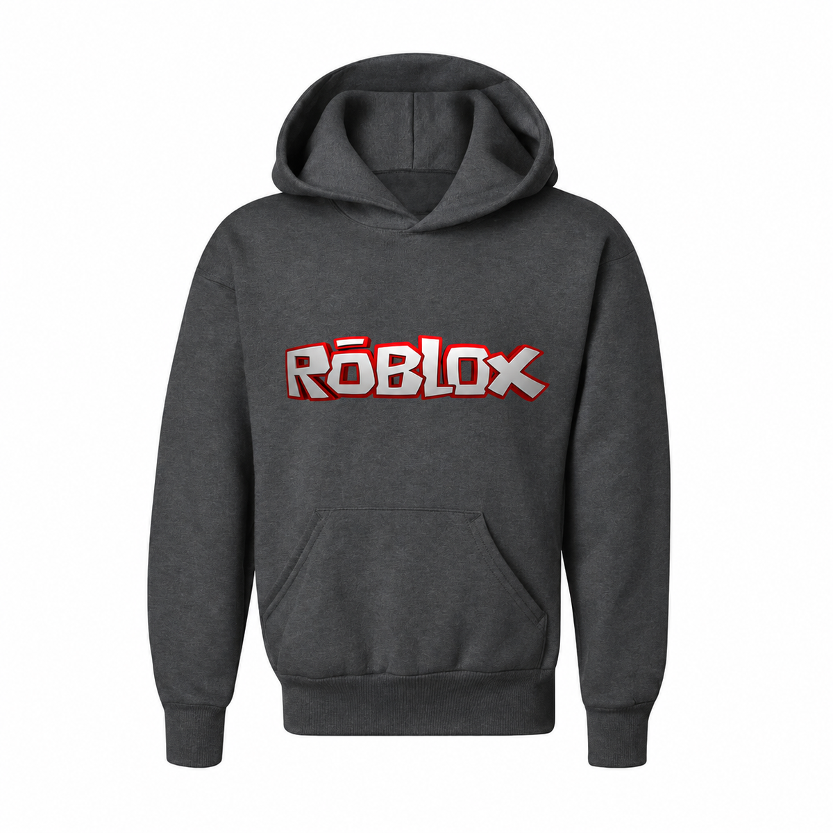 Youth's Roblox Game Pullover Hoodie - Charcoal