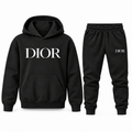Youth Dior Hoodie Jogger Set in Black