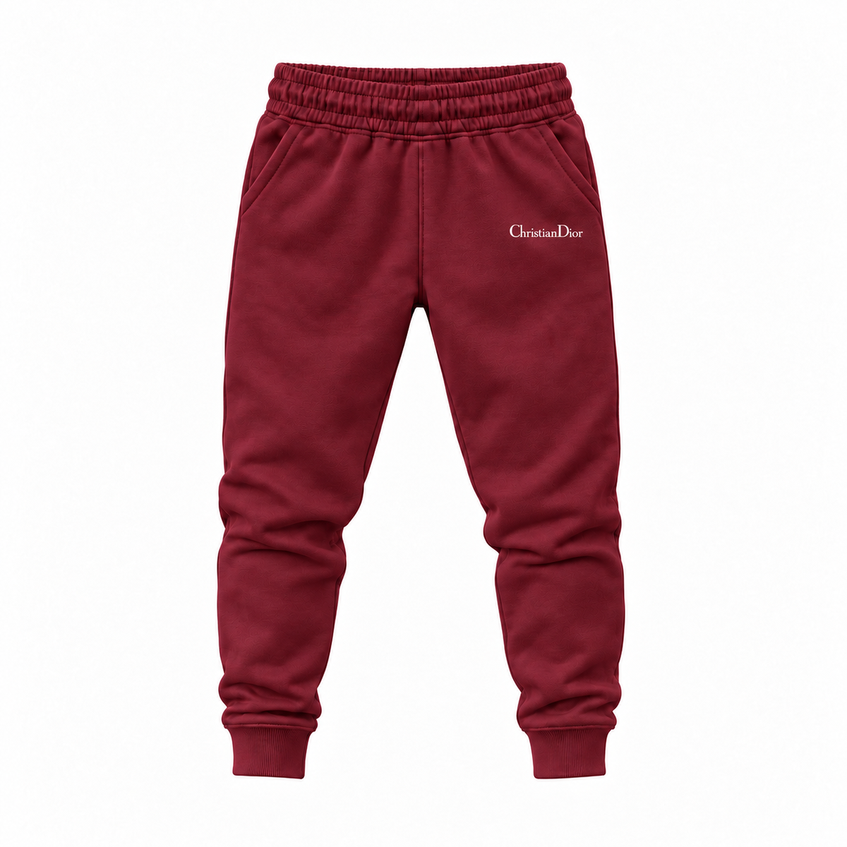 Youth Dior Joggers Sweatpants - Maroon