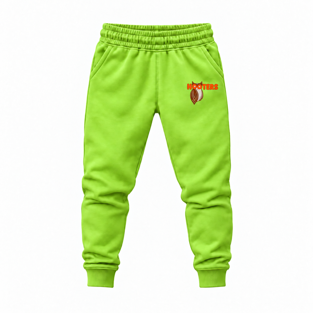 Youth Hooters Joggers Sweatpants - Lime Green