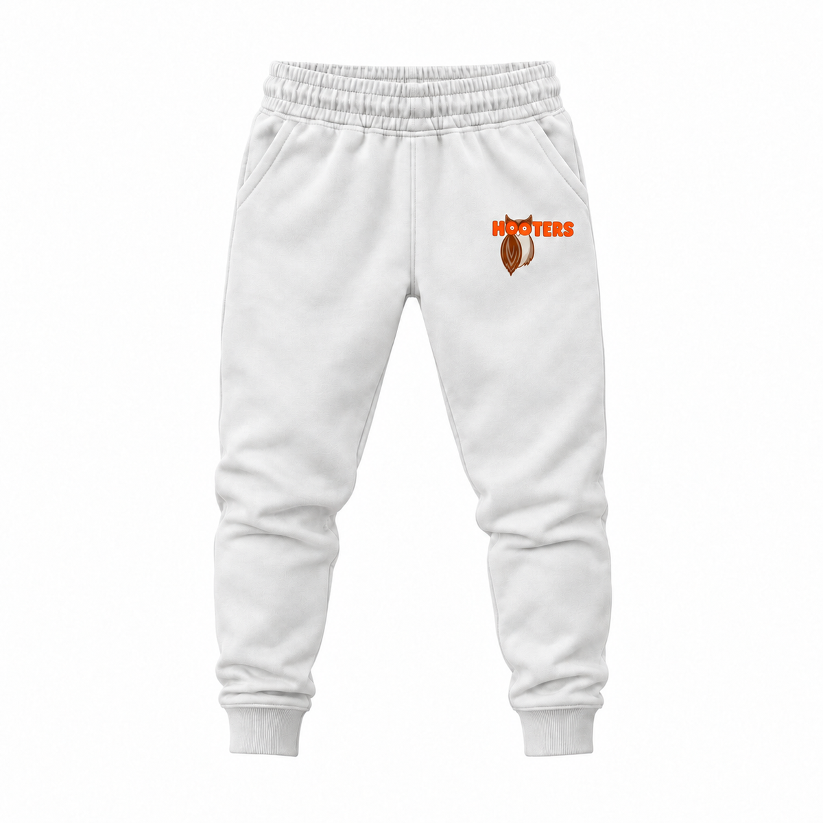 Youth Hooters Joggers Sweatpants - White