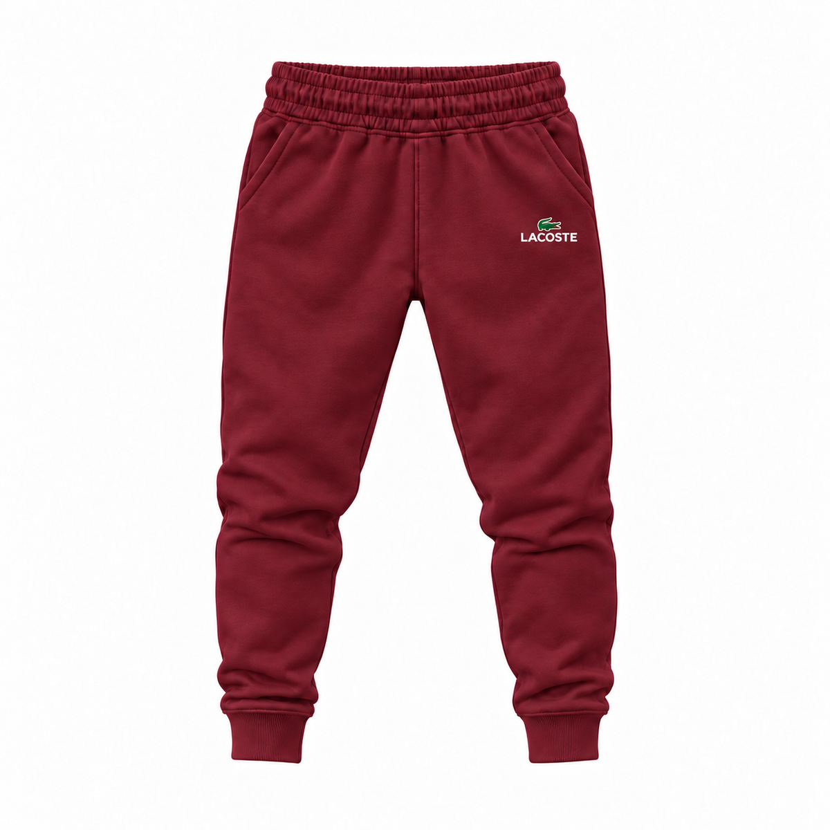 Youth Lacoste Joggers Sweatpants - Maroon