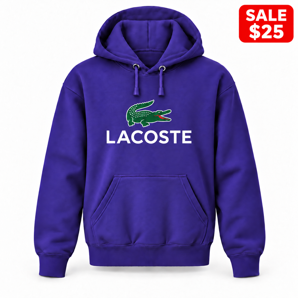 Youth Lacoste Pullover Hoodie in Purple — SALE $25