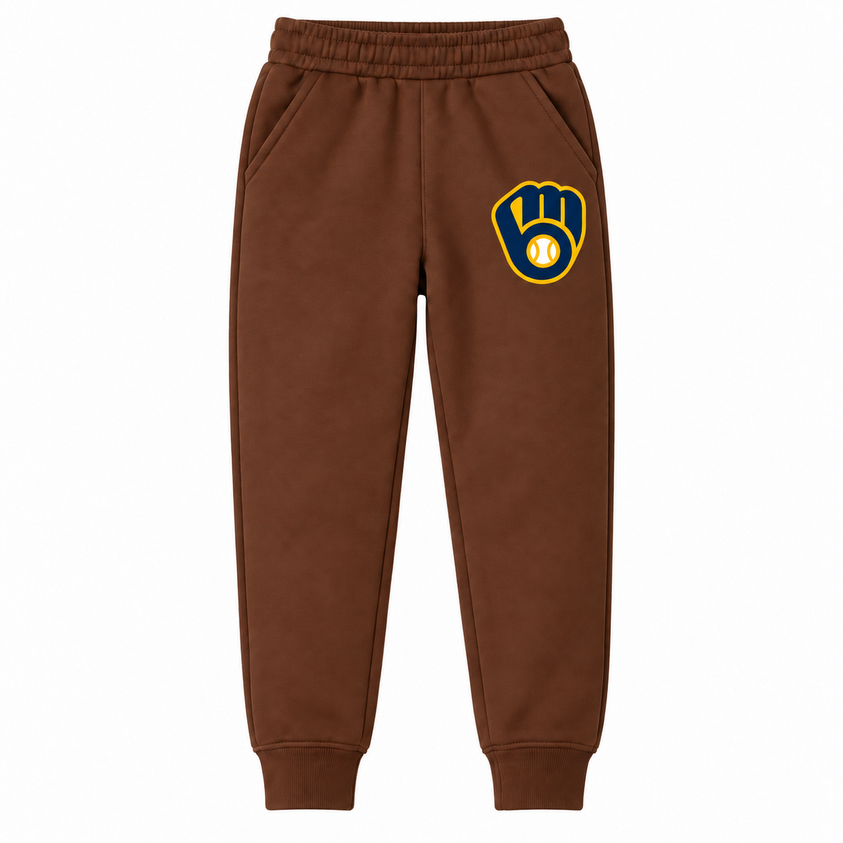 Youth Milwaukee Brewers joggers in Brown