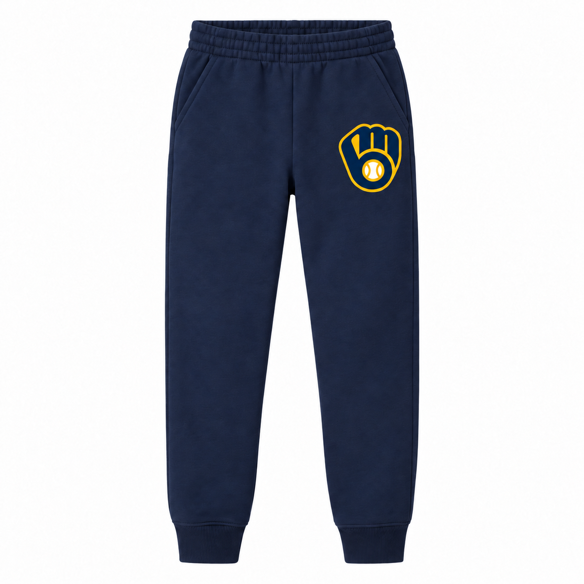 Youth Milwaukee Brewers joggers in Navy Blue