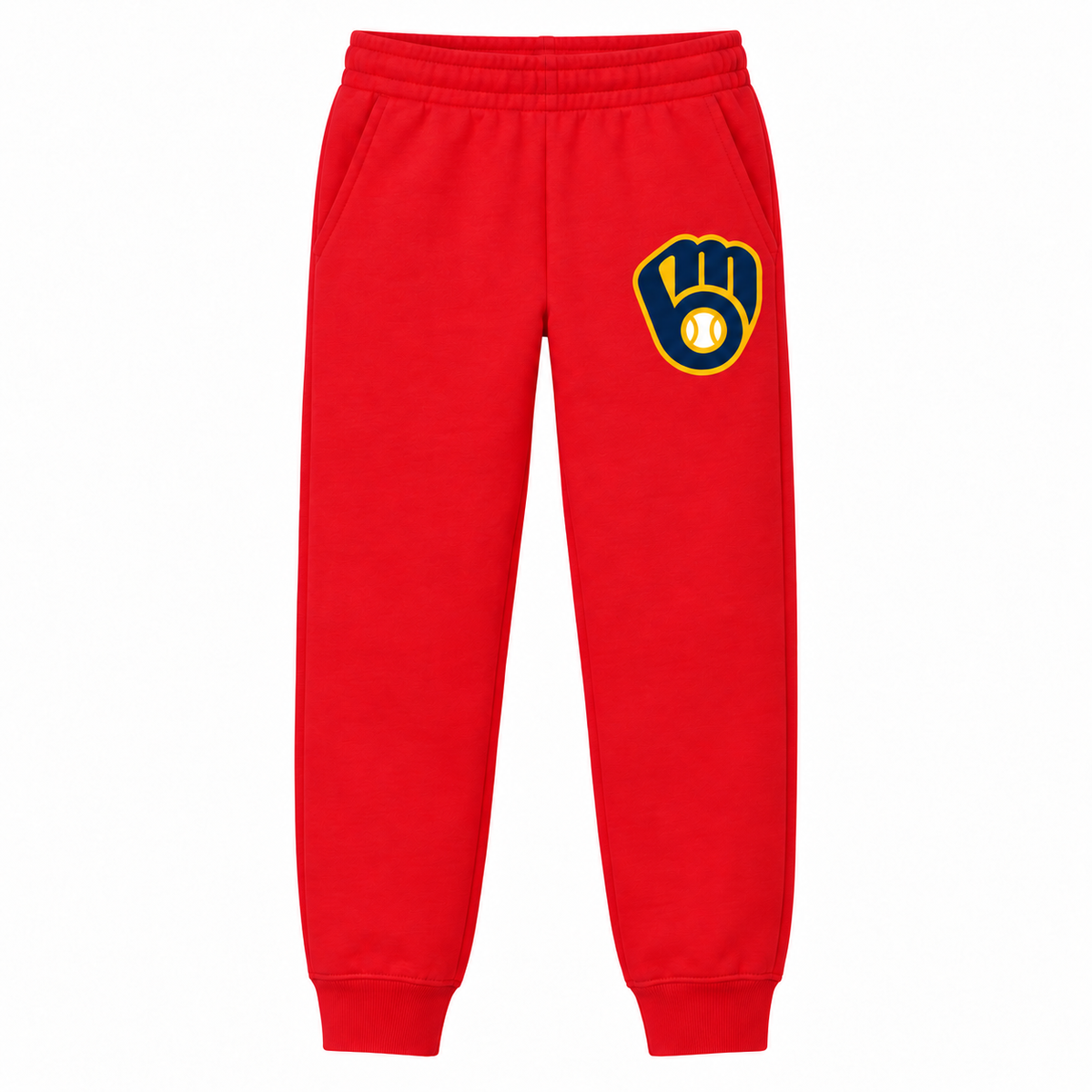 Youth Milwaukee Brewers joggers in Red