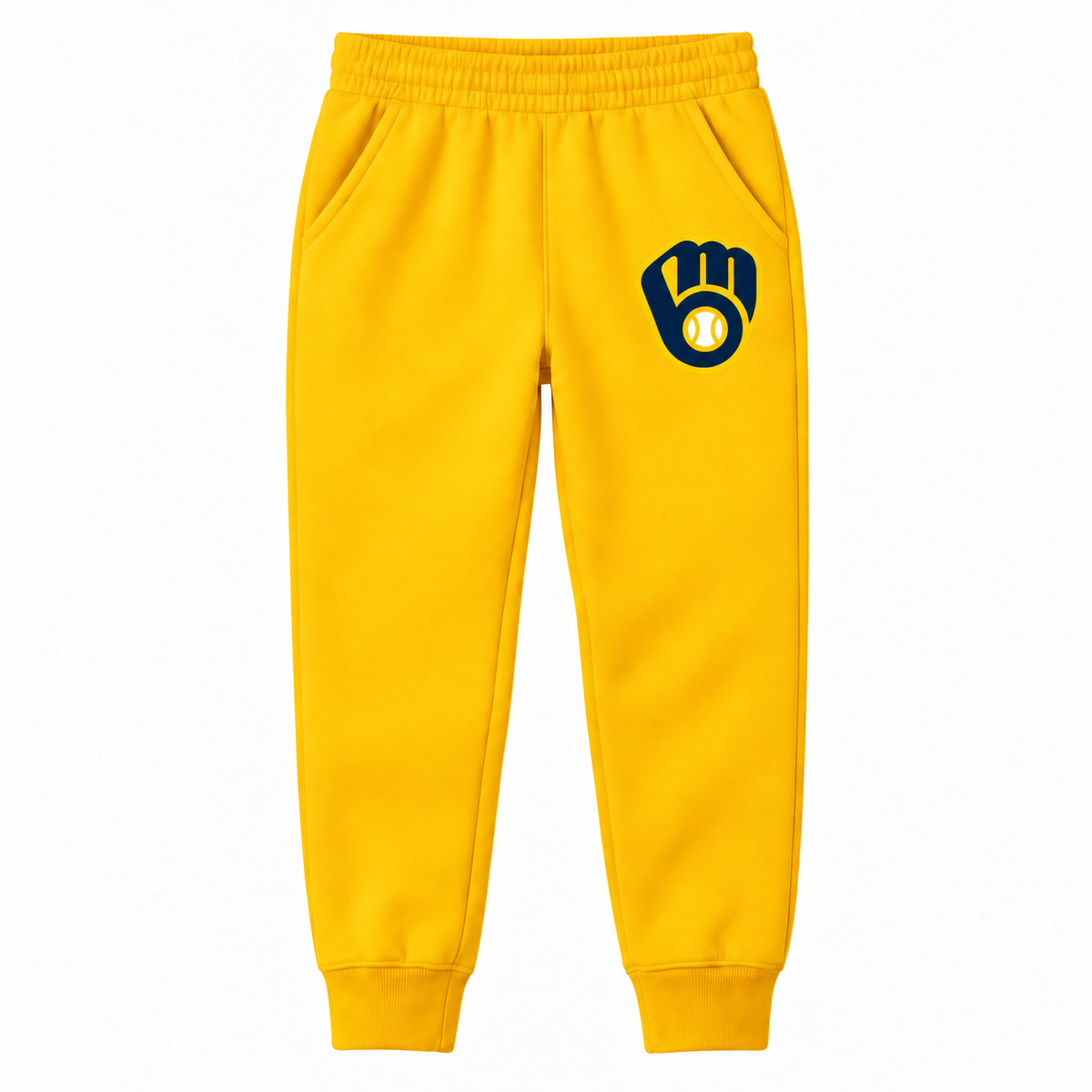 Youth Milwaukee Brewers joggers in Yellow