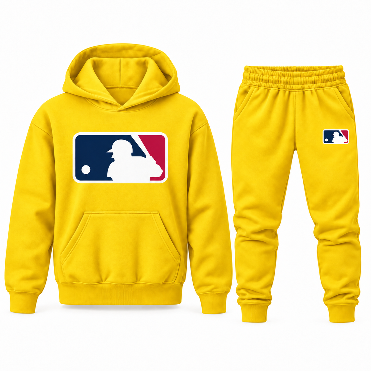 Youth MLB Hoodie Jogger Set in Yellow