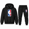 Youth NBA Hoodie Jogger Set in Black
