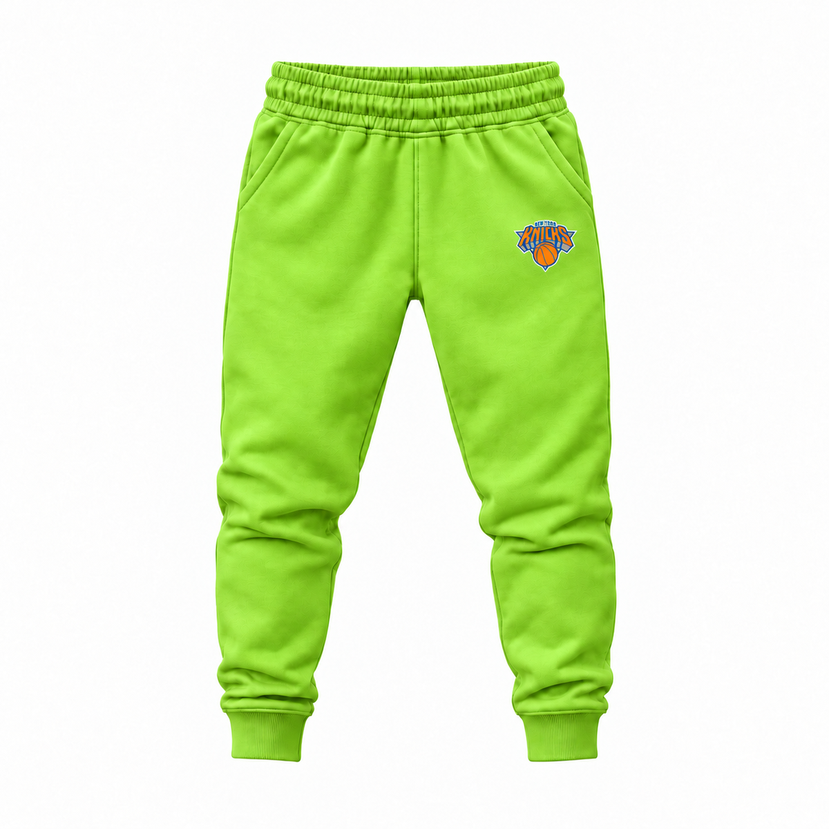 Youth New York Knicks Joggers Sweatpants - Lime Green