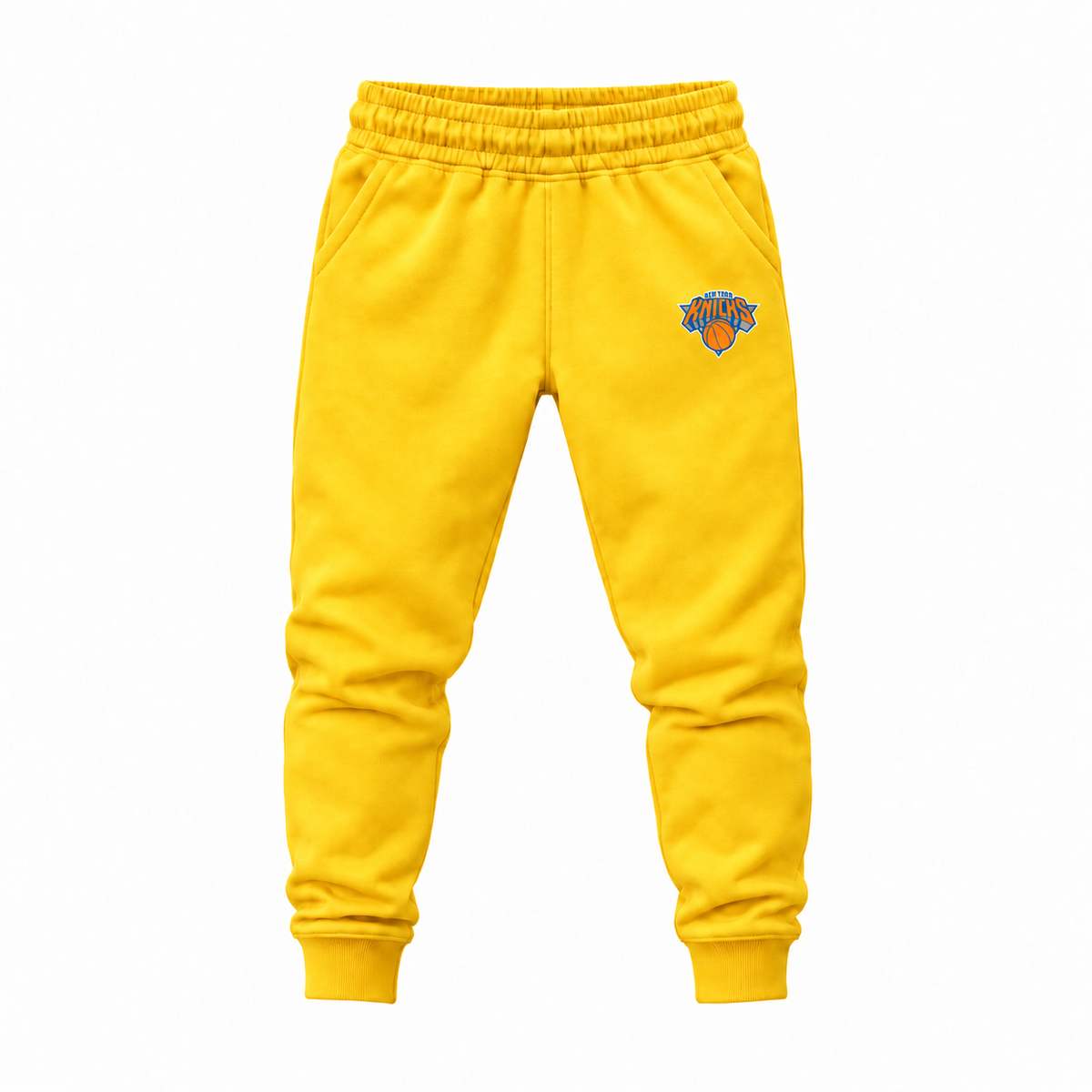Youth New York Knicks Joggers Sweatpants - Yellow