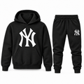 Youth New York Yankees Hoodie Jogger Set in Black