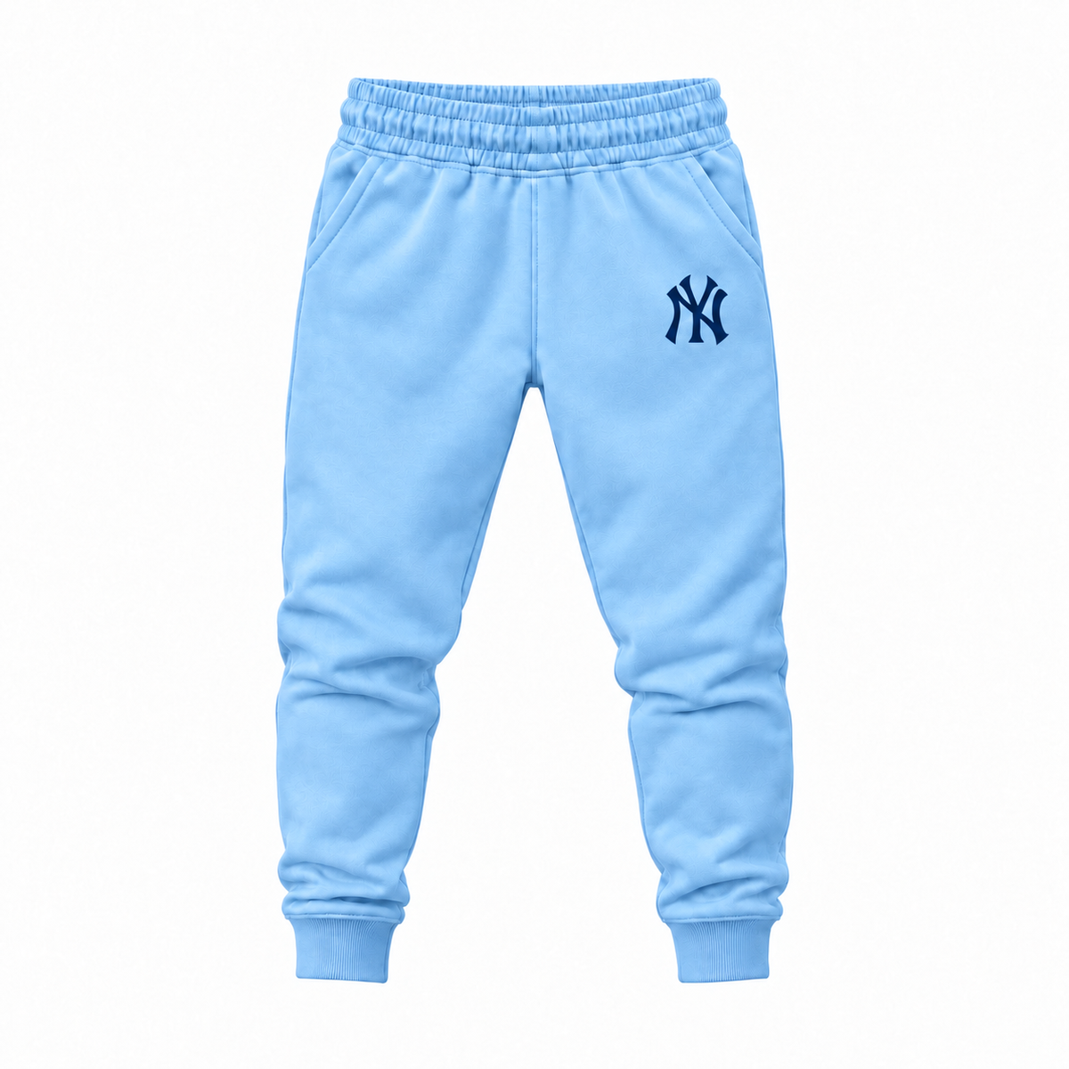 Youth New York Yankees Joggers Sweatpants - Sky Blue
