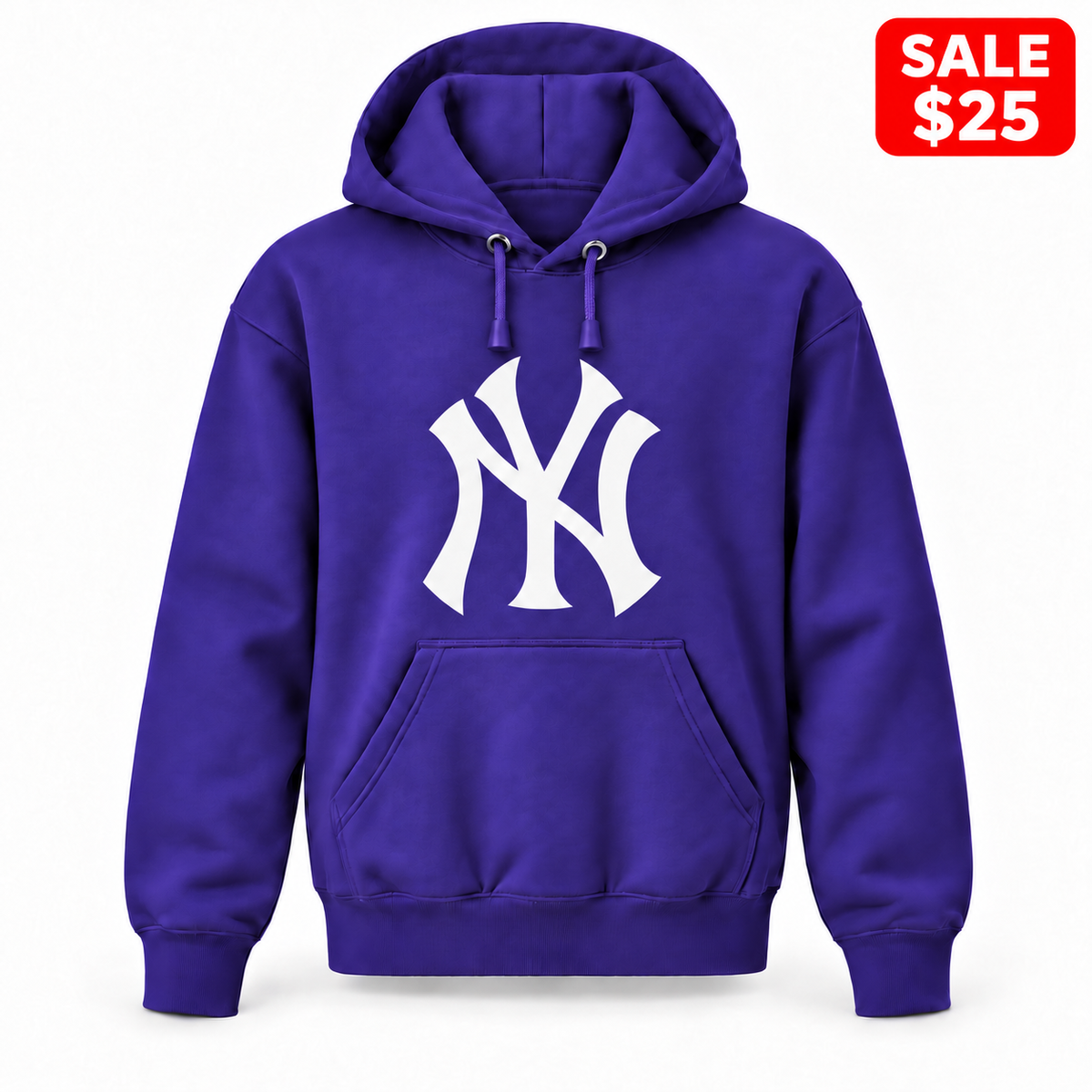 Youth New York Yankees Pullover Hoodie in Purple — SALE $25