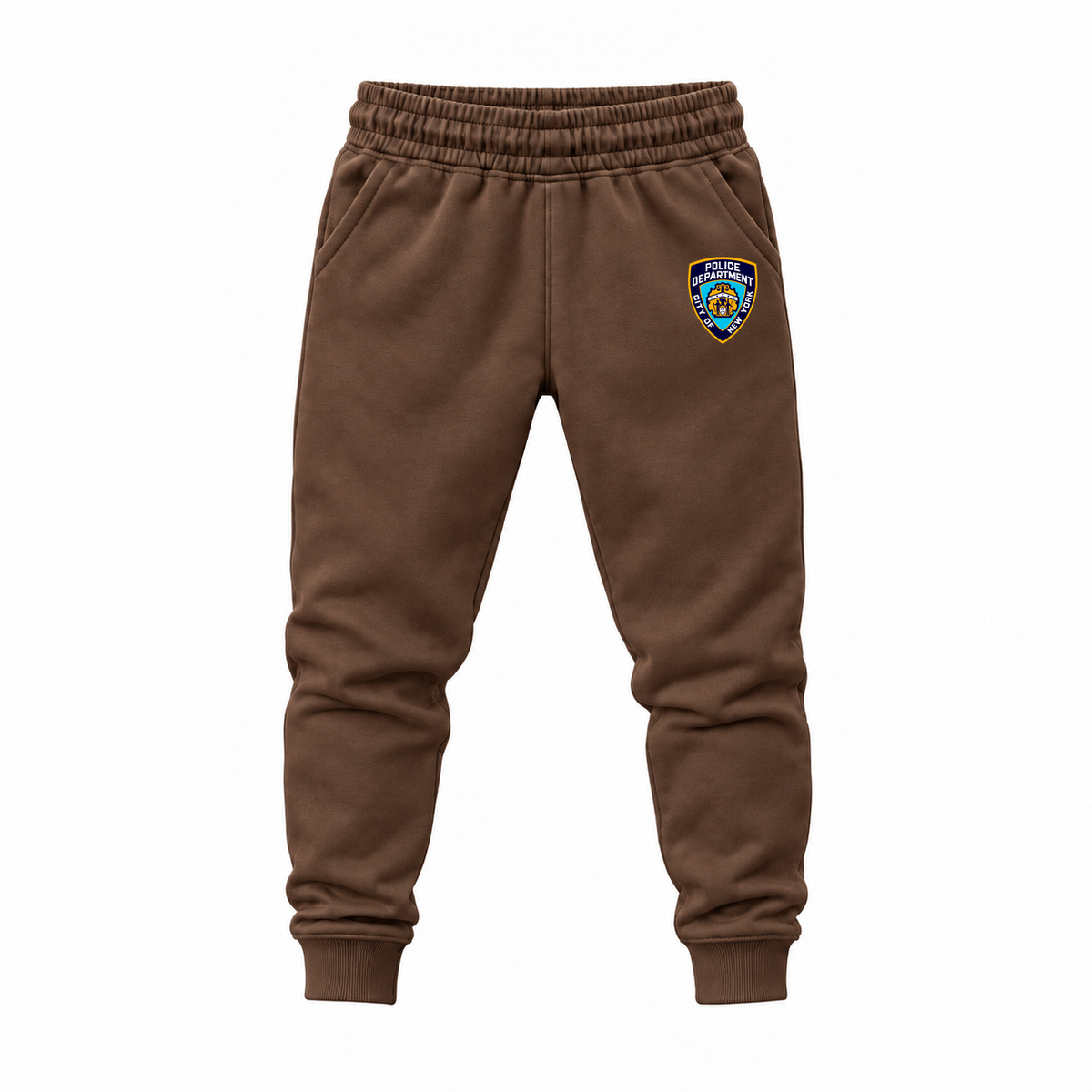 Youth NYPD Joggers Sweatpants - Brown