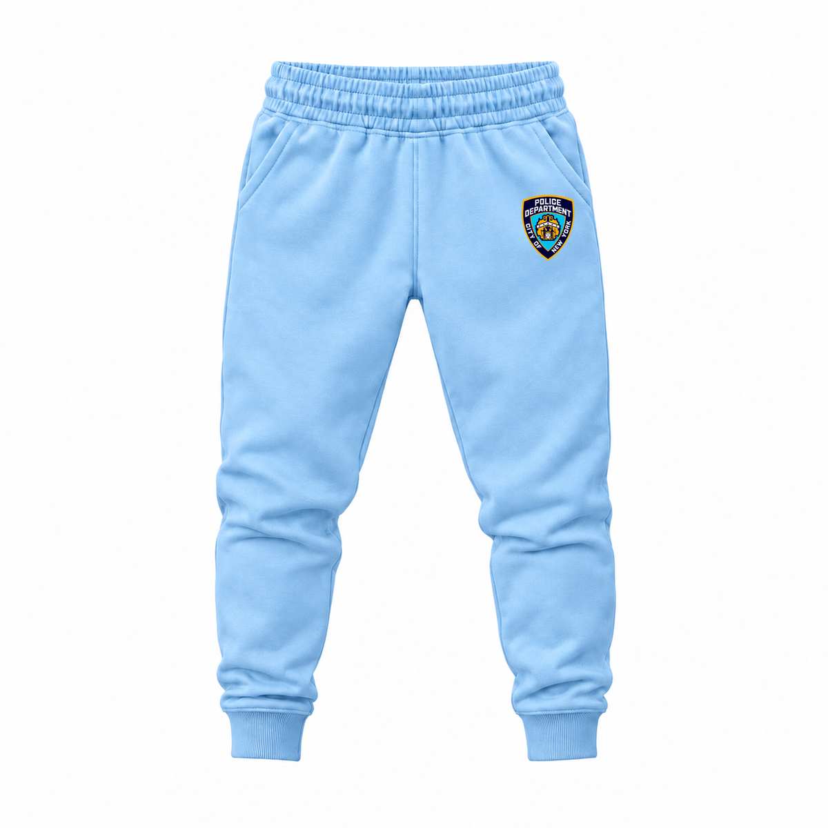 Youth NYPD Joggers Sweatpants - Sky Blue