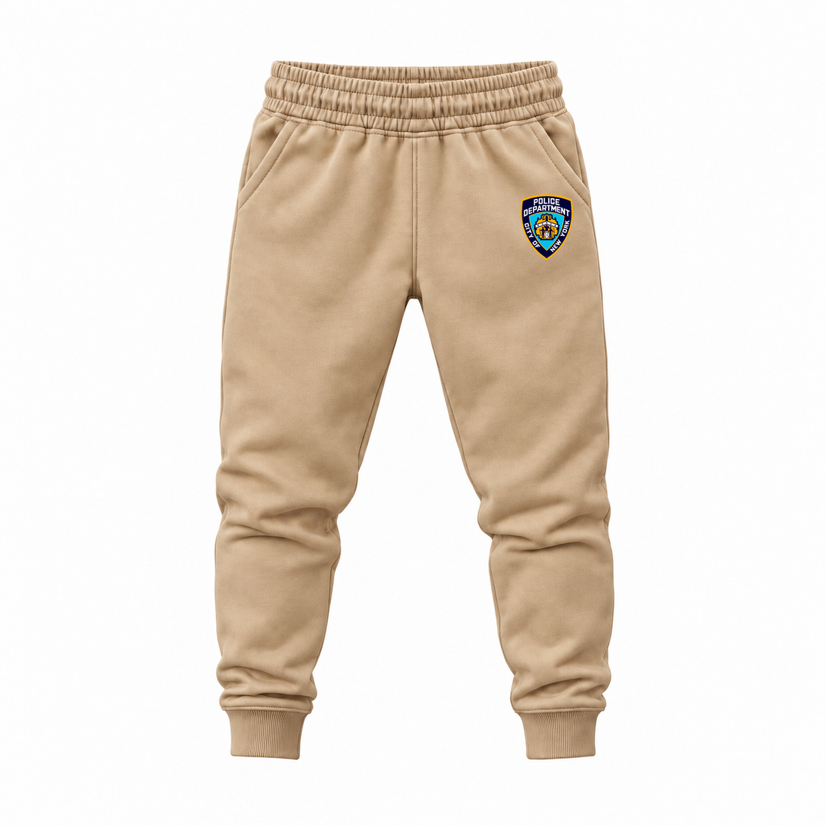 Youth NYPD Joggers Sweatpants - Tan