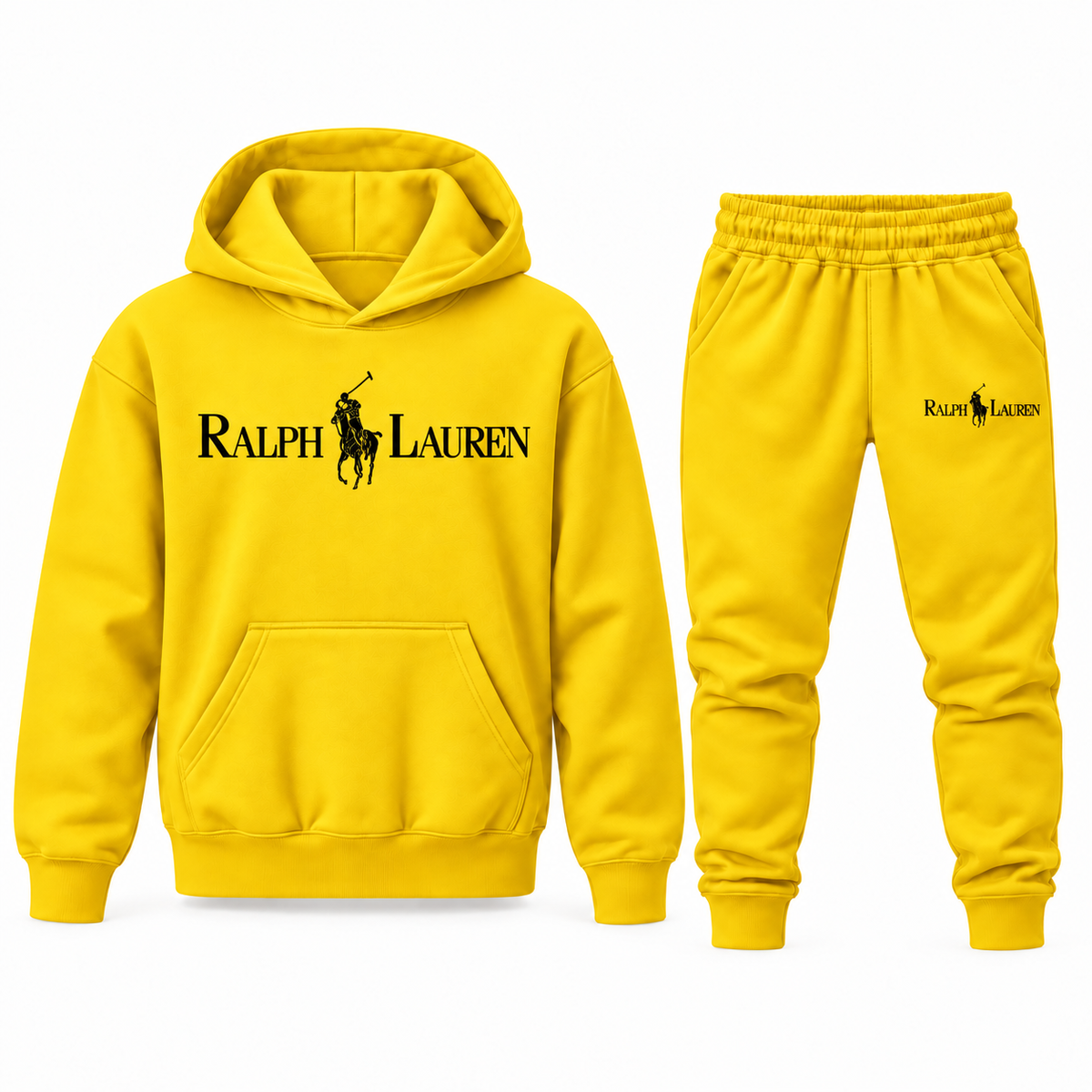 Youth Polo Ralph Lauren Hoodie Jogger Set in Yellow