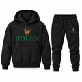 Youth Rolex Hoodie Jogger Set - Black