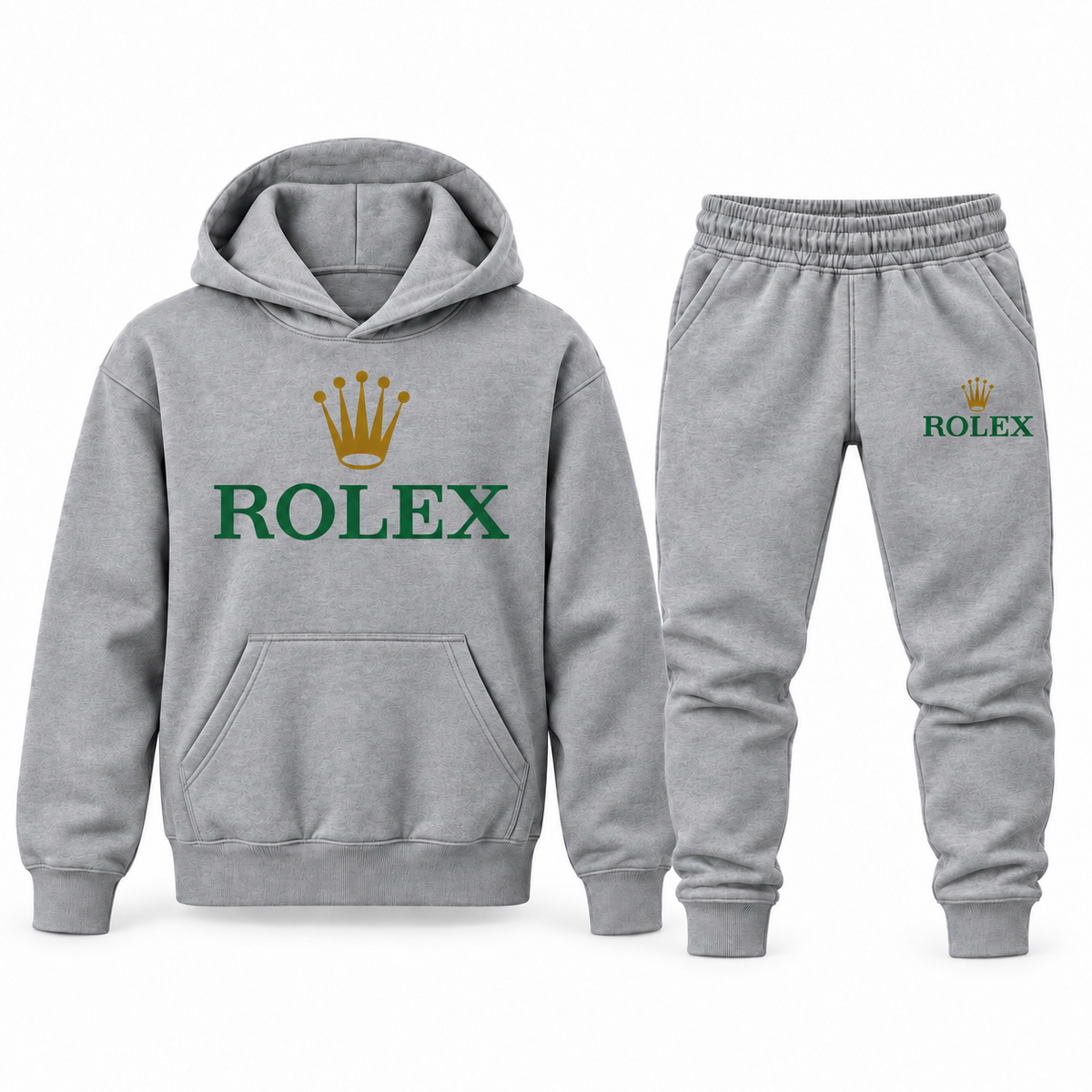 Youth Rolex Hoodie Jogger Set - Gray