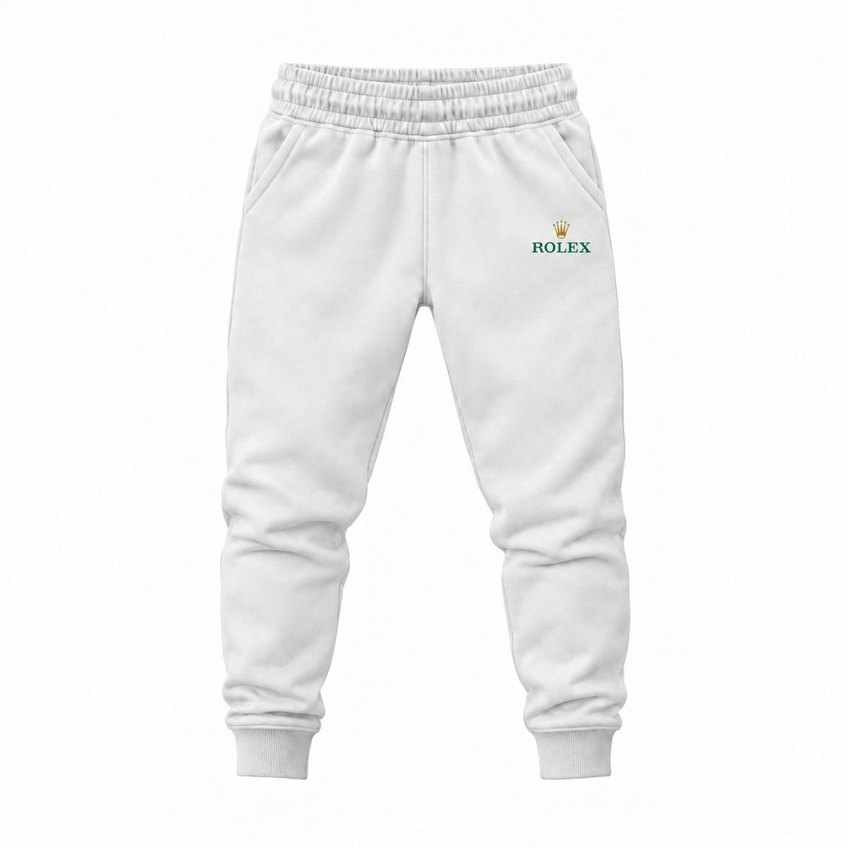 Youth Rolex Joggers Sweatpants - White