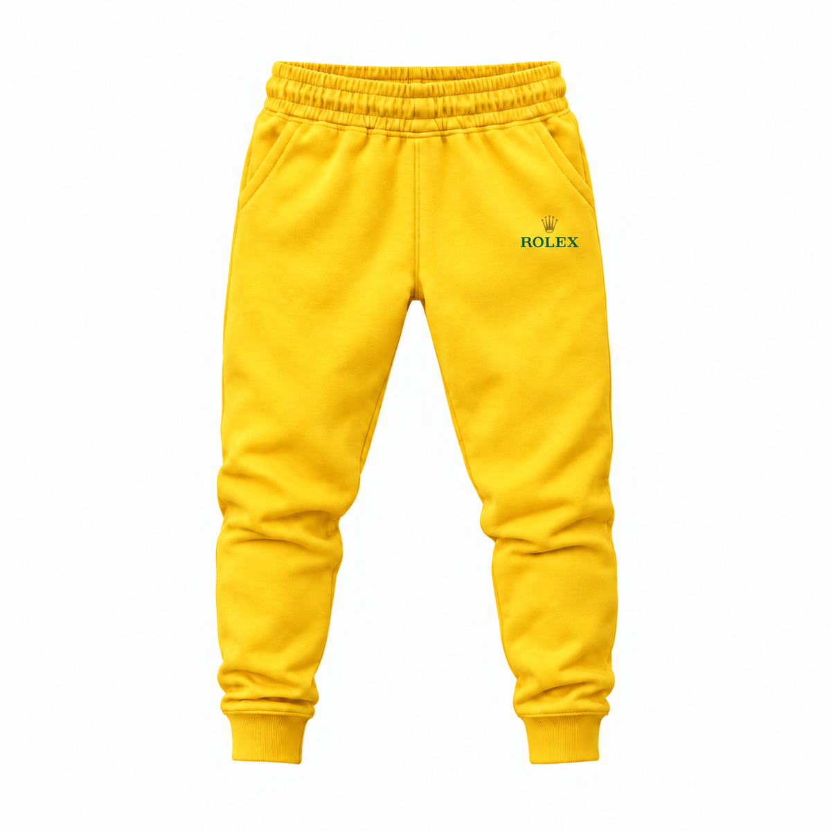 Youth Rolex Joggers Sweatpants - Yellow
