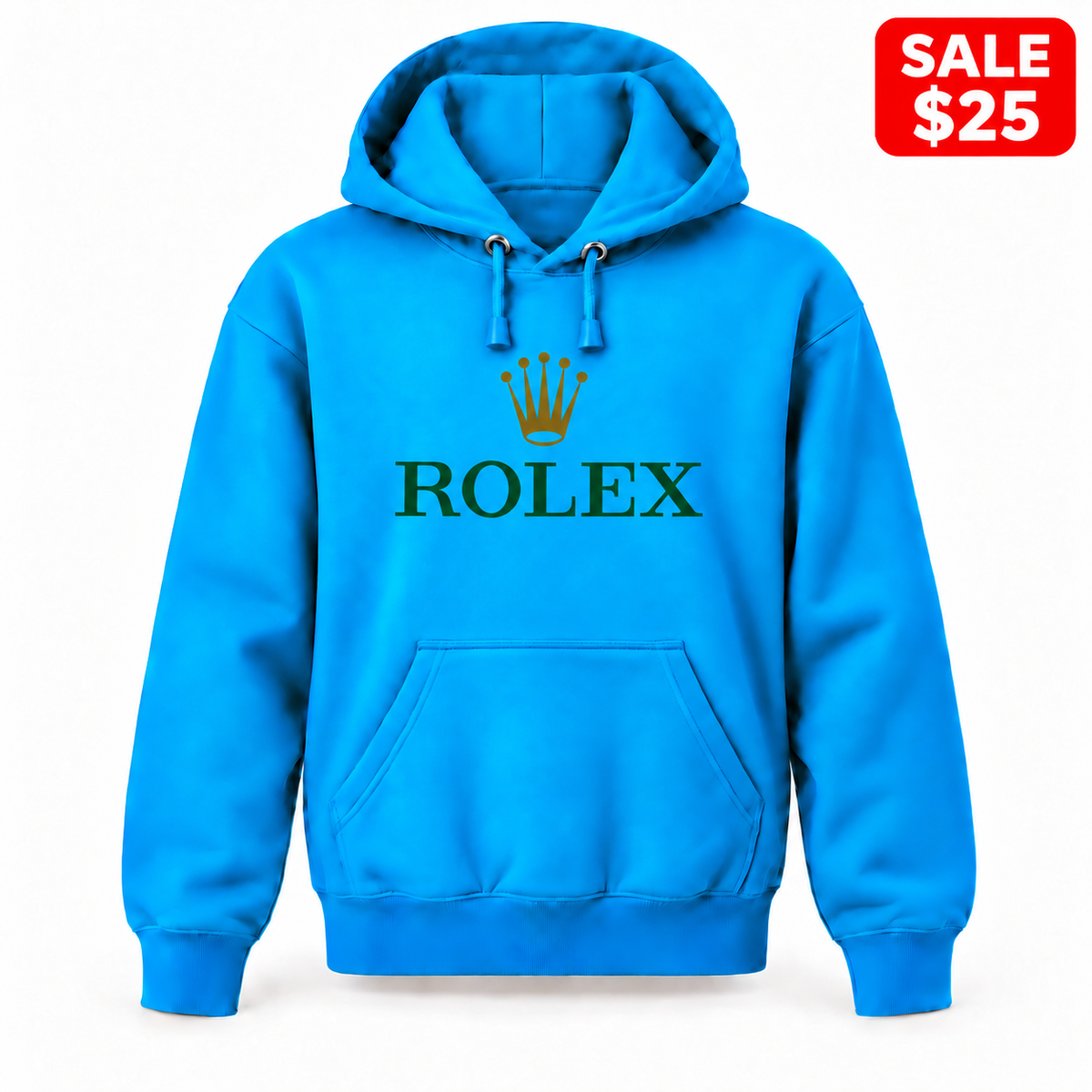 Youth Rolex Pullover Hoodie in Turquoise — SALE $25