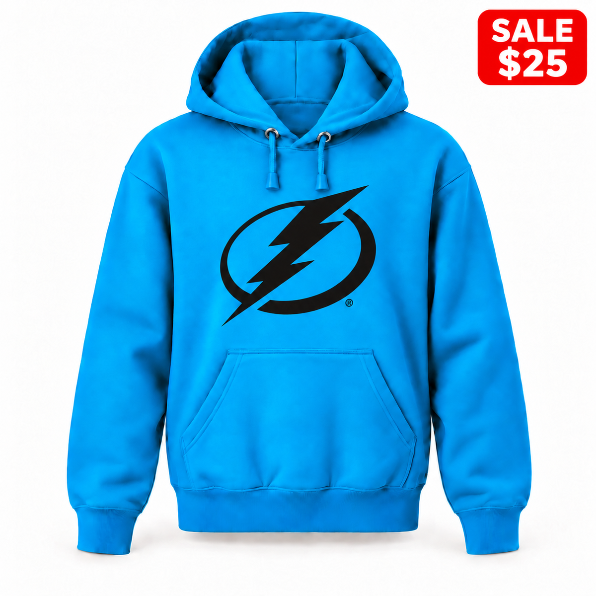 Youth Tampa Bay Lightning Pullover Hoodie in Turquoise — SALE $25