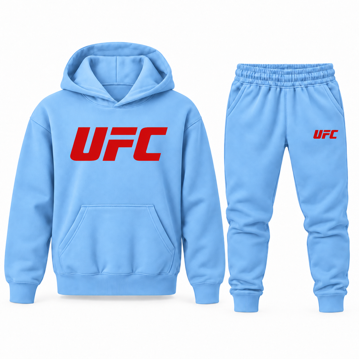 Youth UFC hoodie jogger set - Sky Blue