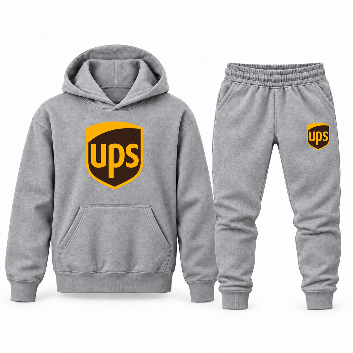 Youth UPS Hoodie Jogger Set - Gray