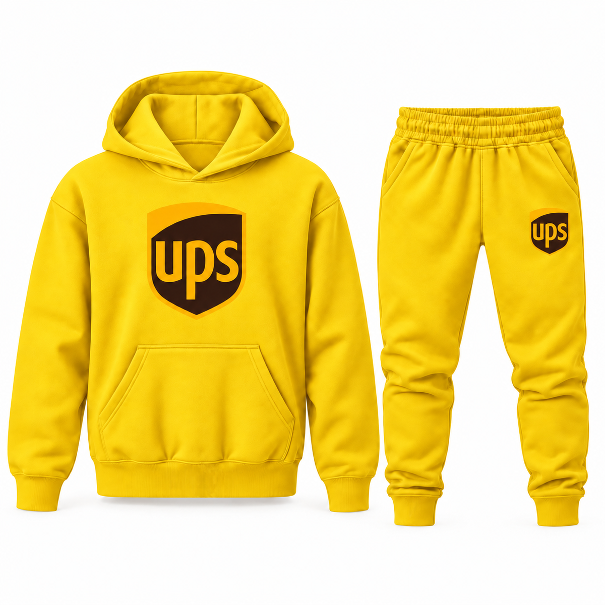 Youth UPS Hoodie Jogger Set - Yellow