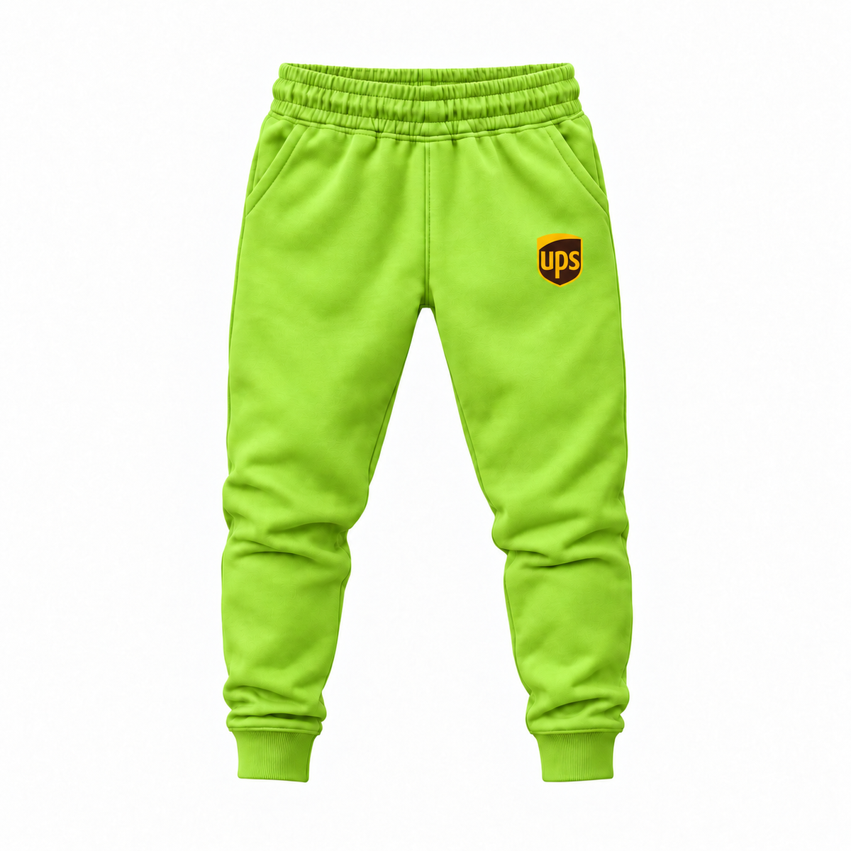 Youth UPS Joggers Sweatpants - Lime Green