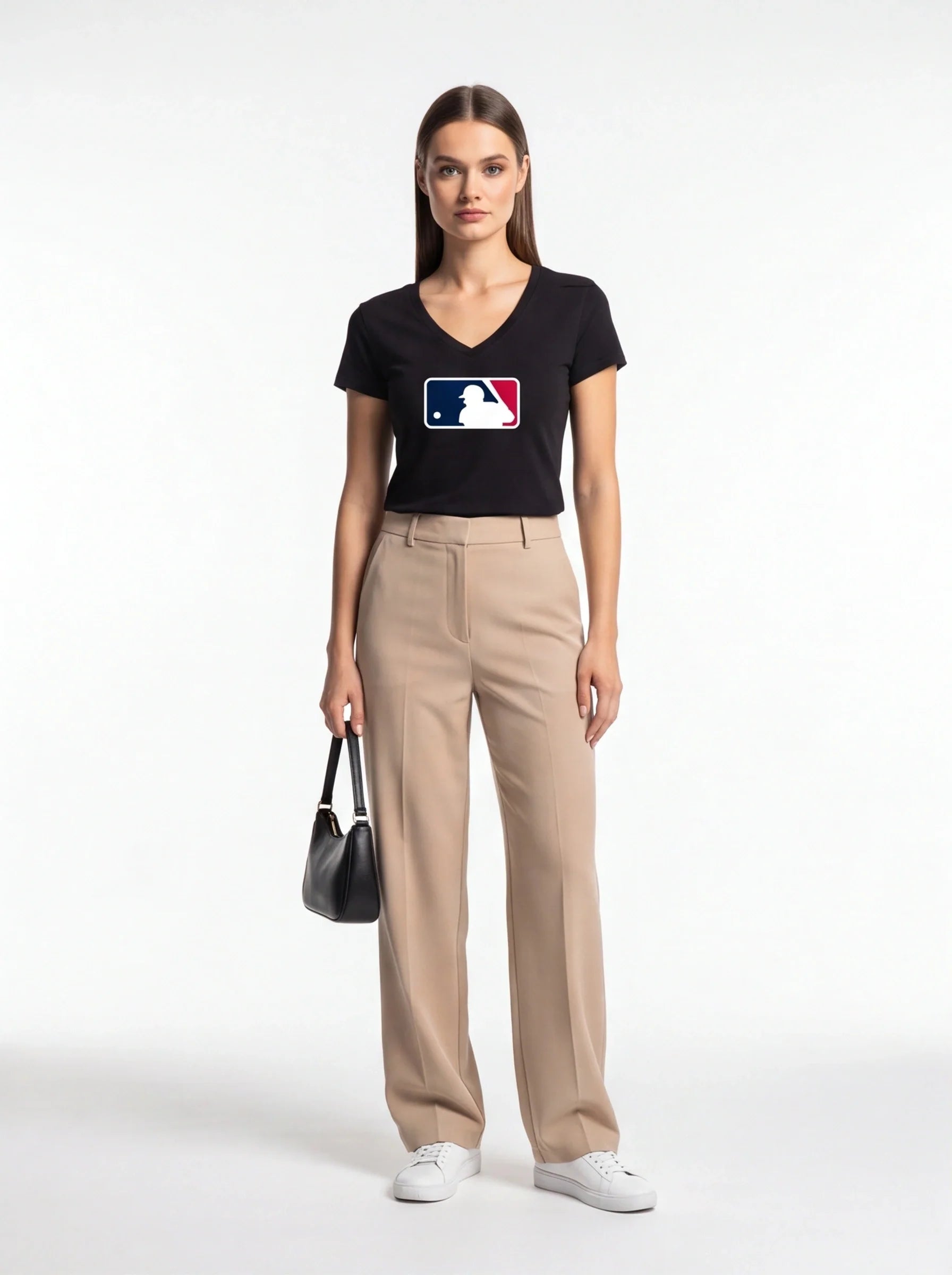 Women's Major League Baseball MLB V-Neck T-Shirt